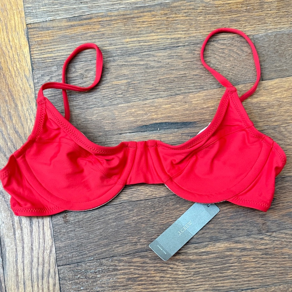 NWT J. Crew bikini top 32A